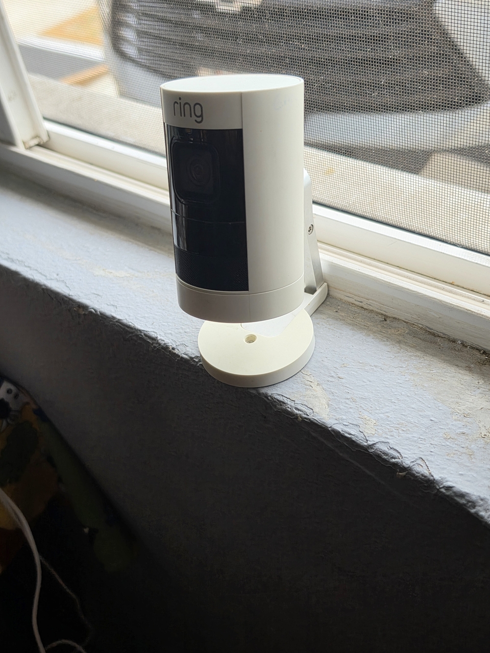 Ring White and Black Outdoor/Indoor Security Camera